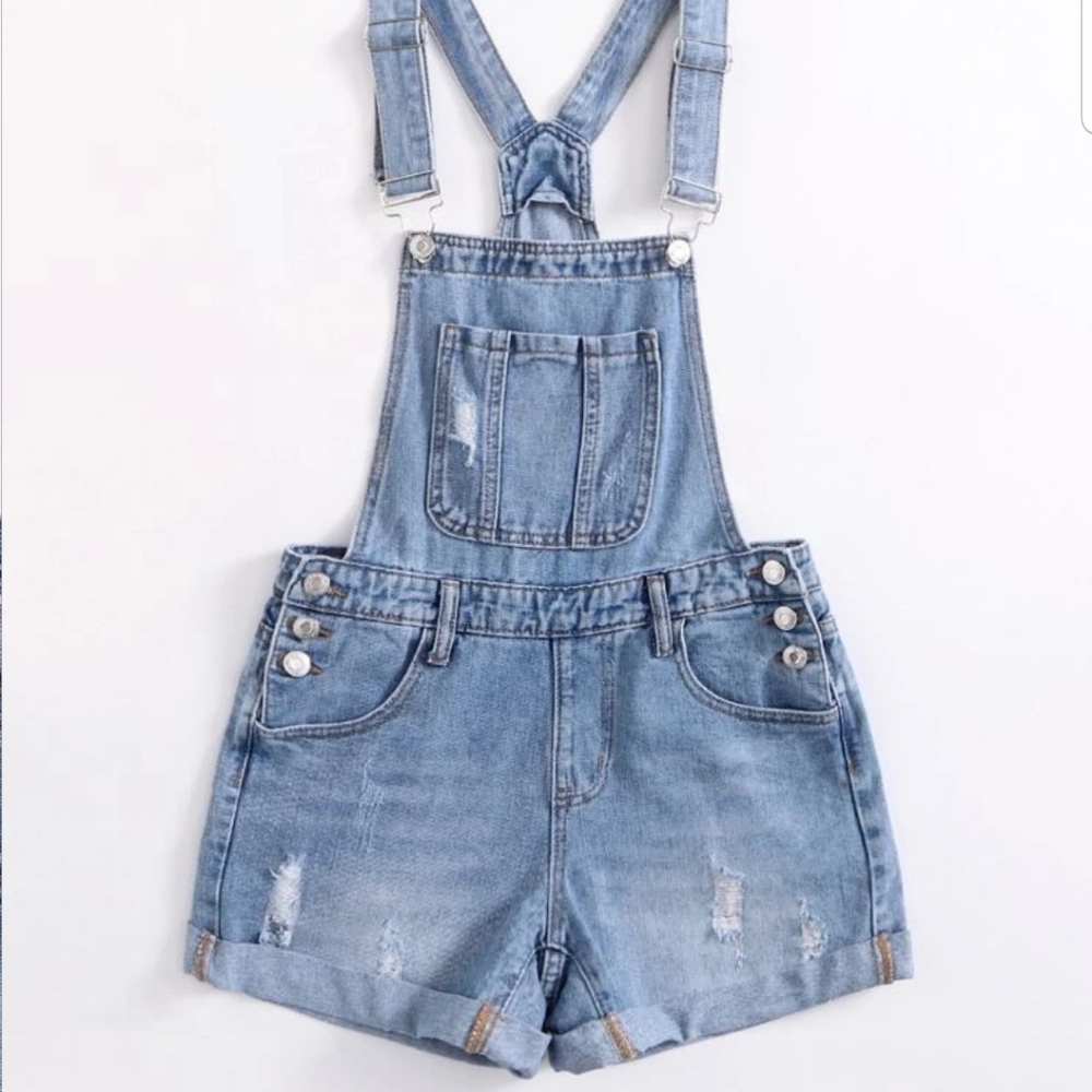 Garage Hem Denim Overall